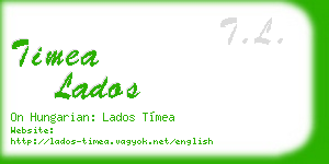 timea lados business card